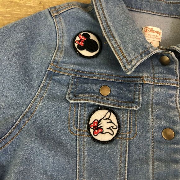 Disney Denim Jacket Girls Size 10 By Tutu Couture - Picture 6 of 7